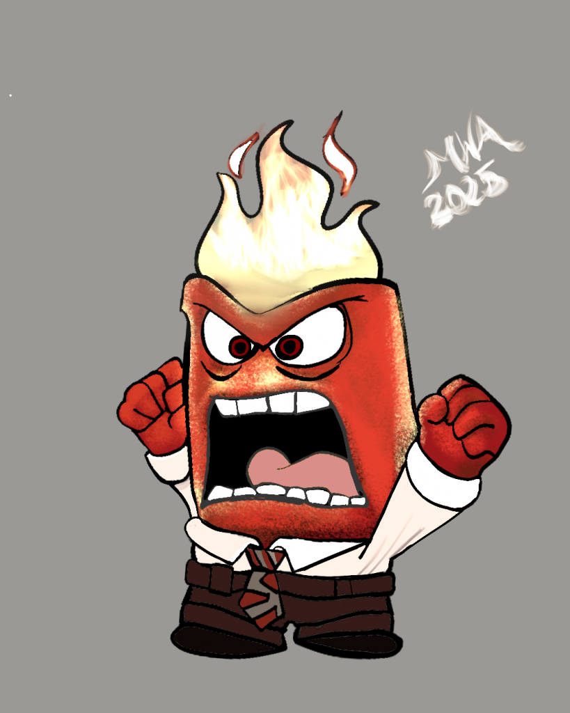 Pixar Anger character